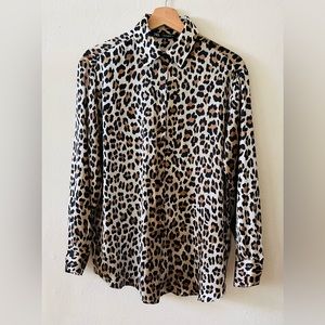 👚Leopard satin blouse Zara